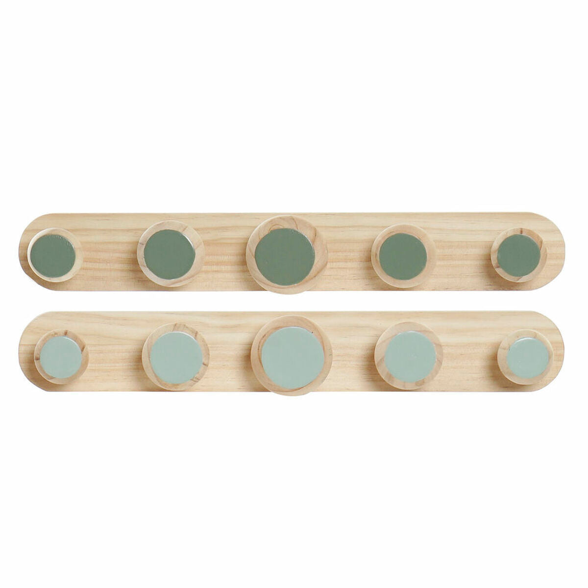 Wall mounted coat hanger DKD Home Decor Plastic MDF Wood Tropical 48 x 6 x 7,5 cm (2 Units)-0