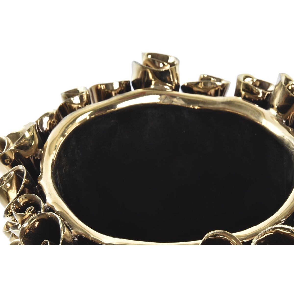 Vase DKD Home Decor Porcelain Golden Modern (18 x 18 x 23 cm)-2