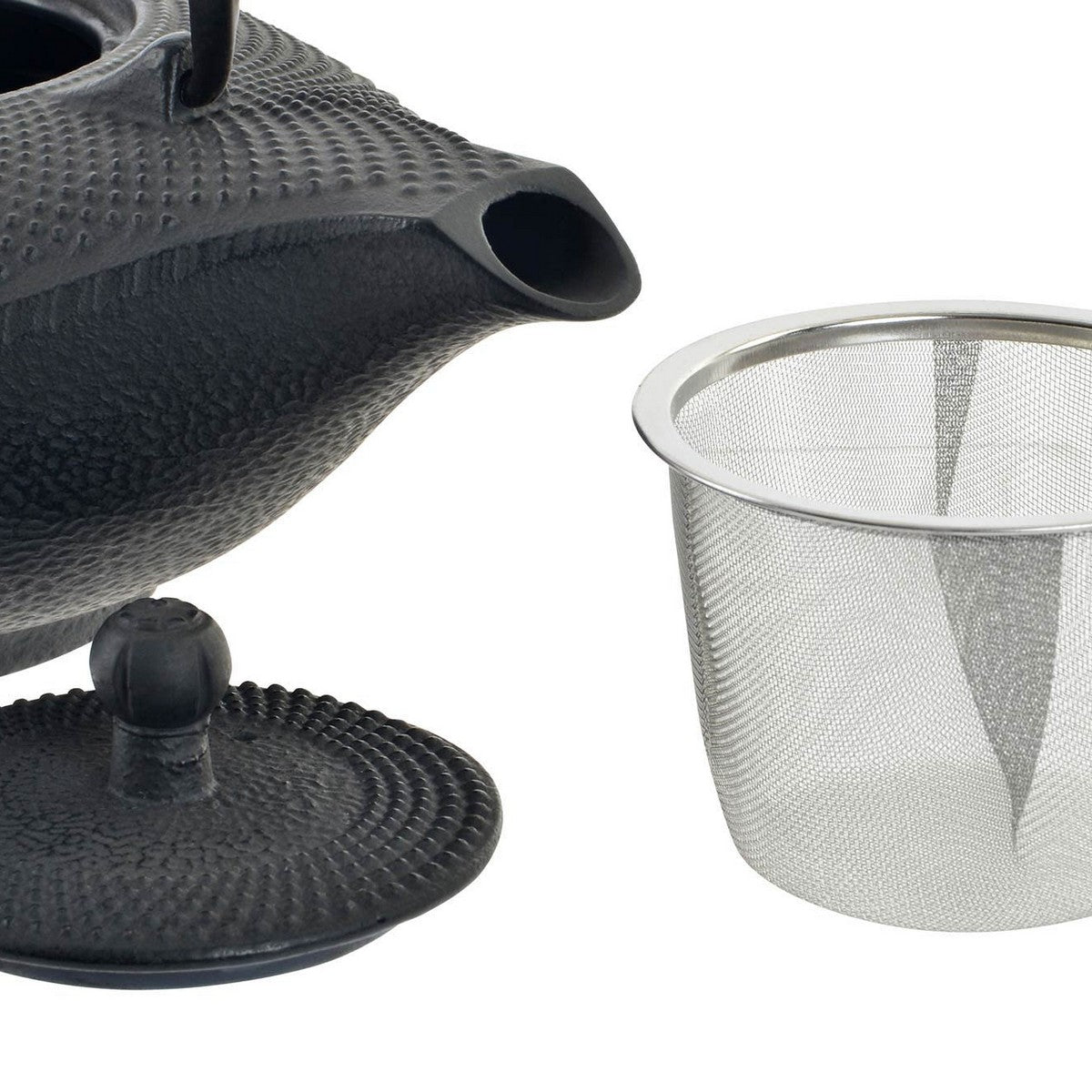 Teapot DKD Home Decor Red Black Cast iron (1000 ml) (2 Units)-2