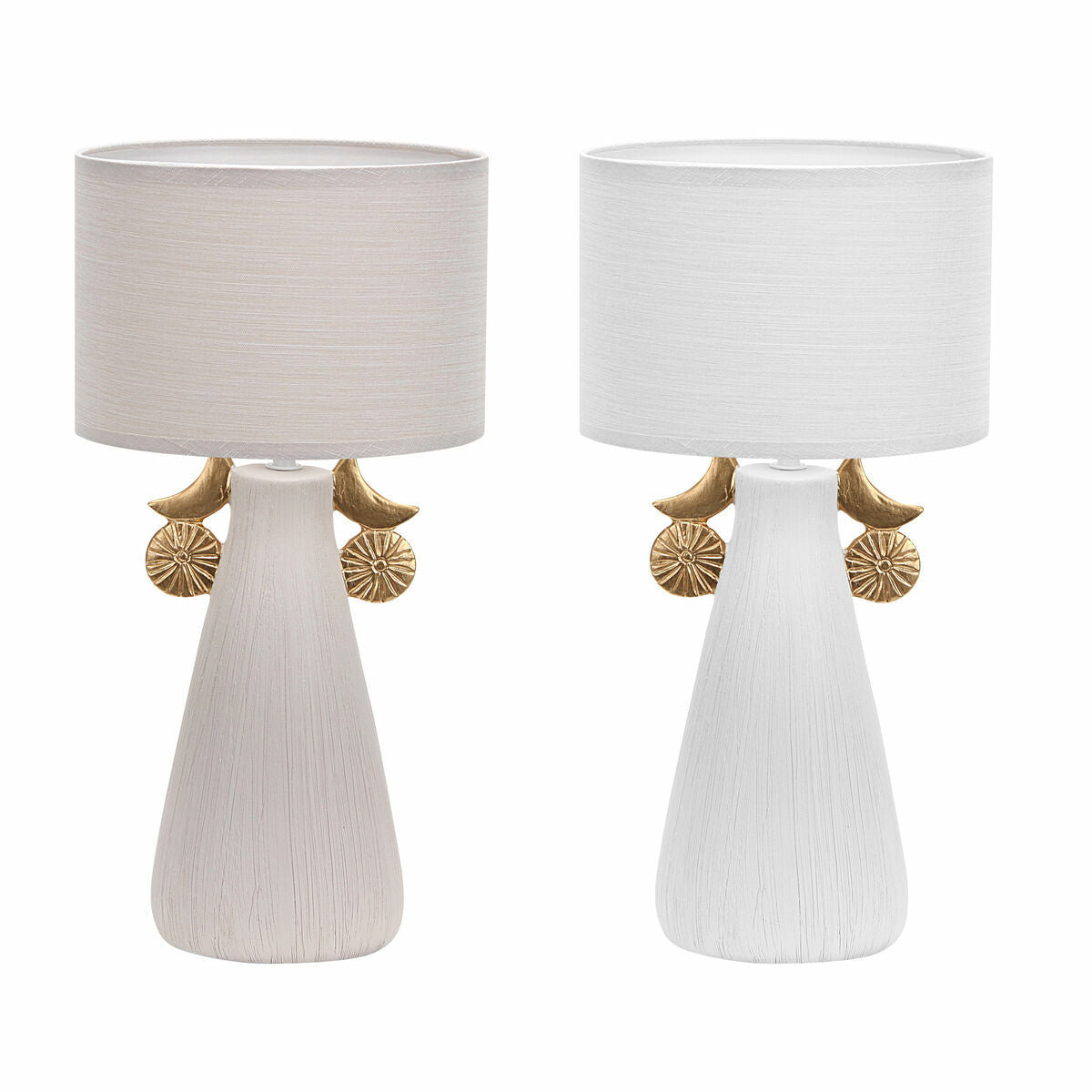 Desk lamp DKD Home Decor Ceramic Polyester (22 x 22 x 44 cm) (2 Units)-0