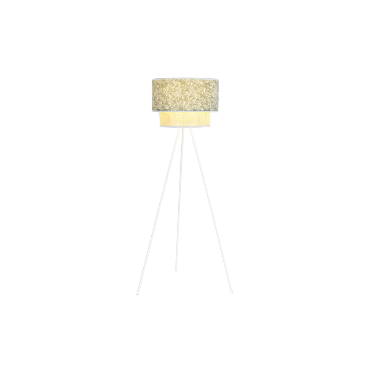 Floor Lamp DKD Home Decor Metal Polyester White Green 220 V 50 W (40 x 40 x 129 cm)-2