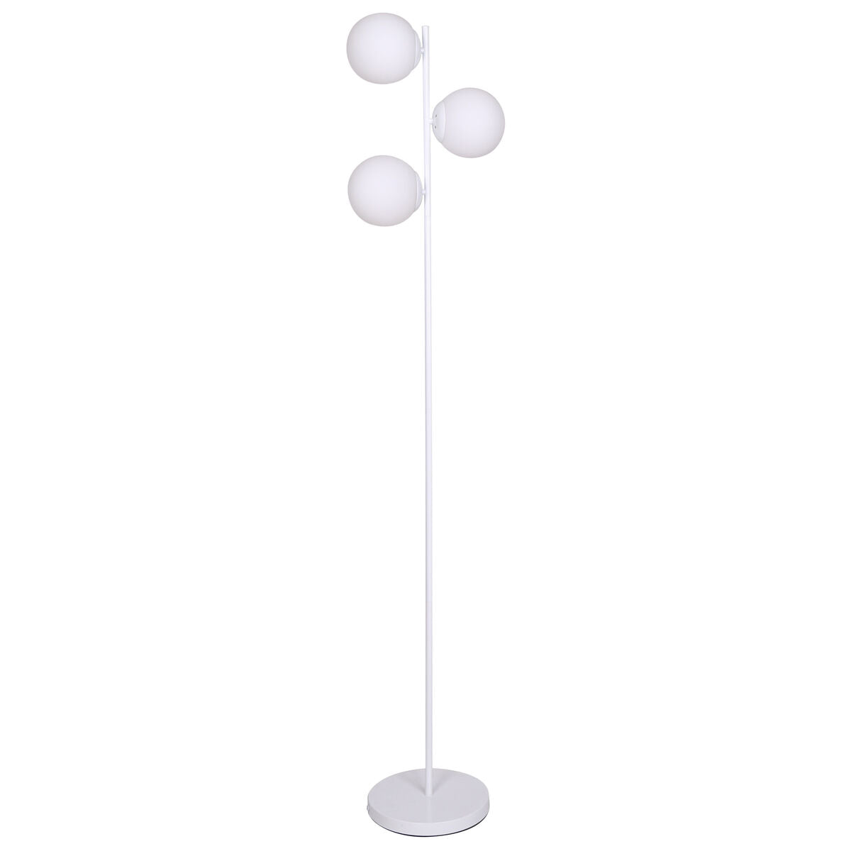 Floor Lamp DKD Home Decor 35 x 25 x 167 cm Crystal Metal White 220 V 50 W-0