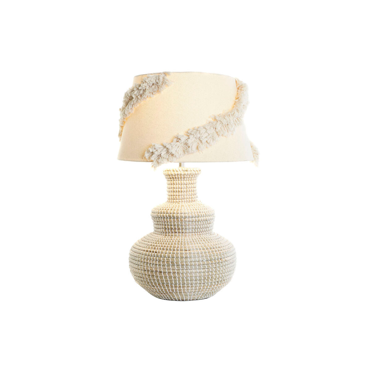 Desk lamp DKD Home Decor White Brown 50 W 220 V 42 x 42 x 70 cm-4