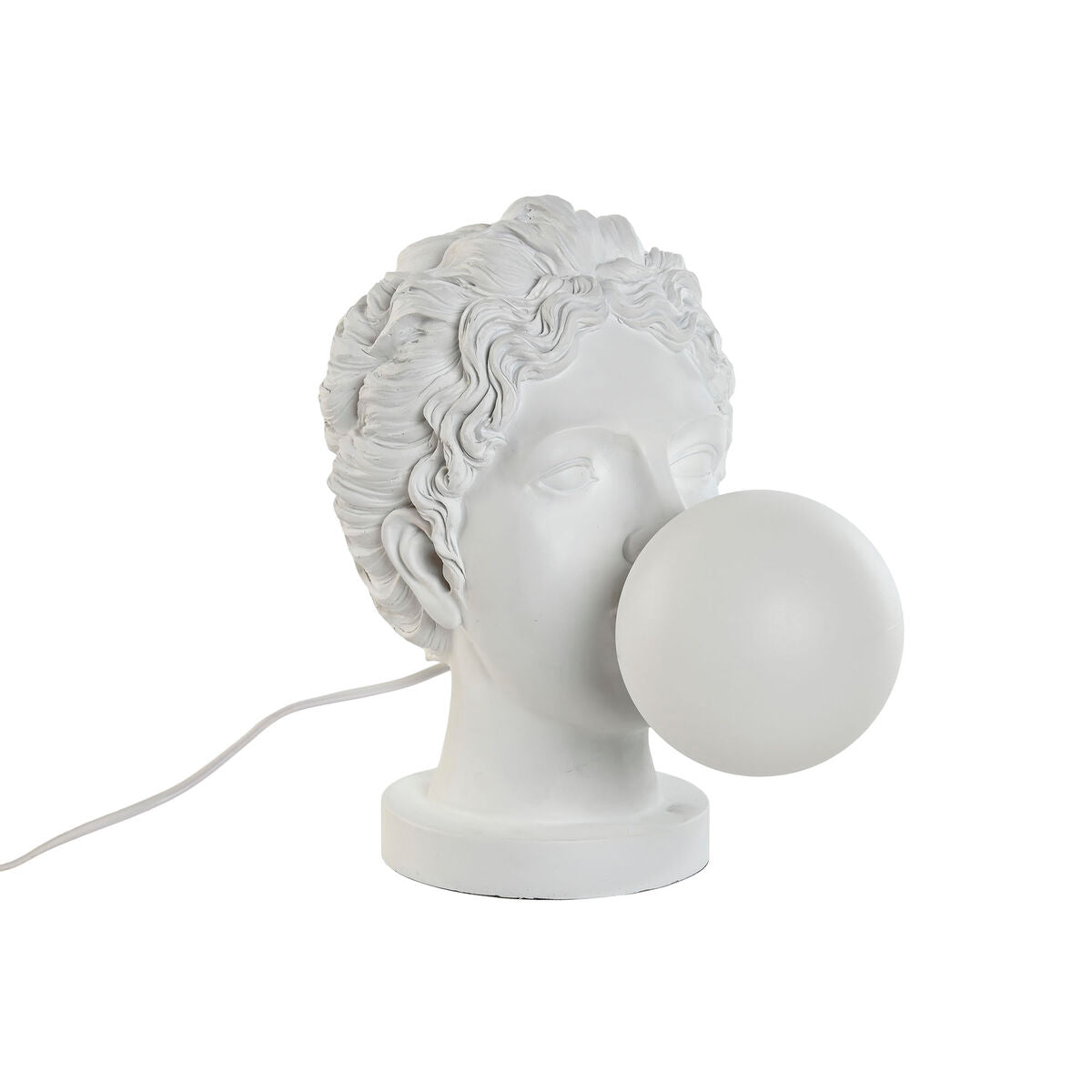 Desk lamp Home ESPRIT White Resin Plastic 220 V 20 x 36 x 31 cm-0