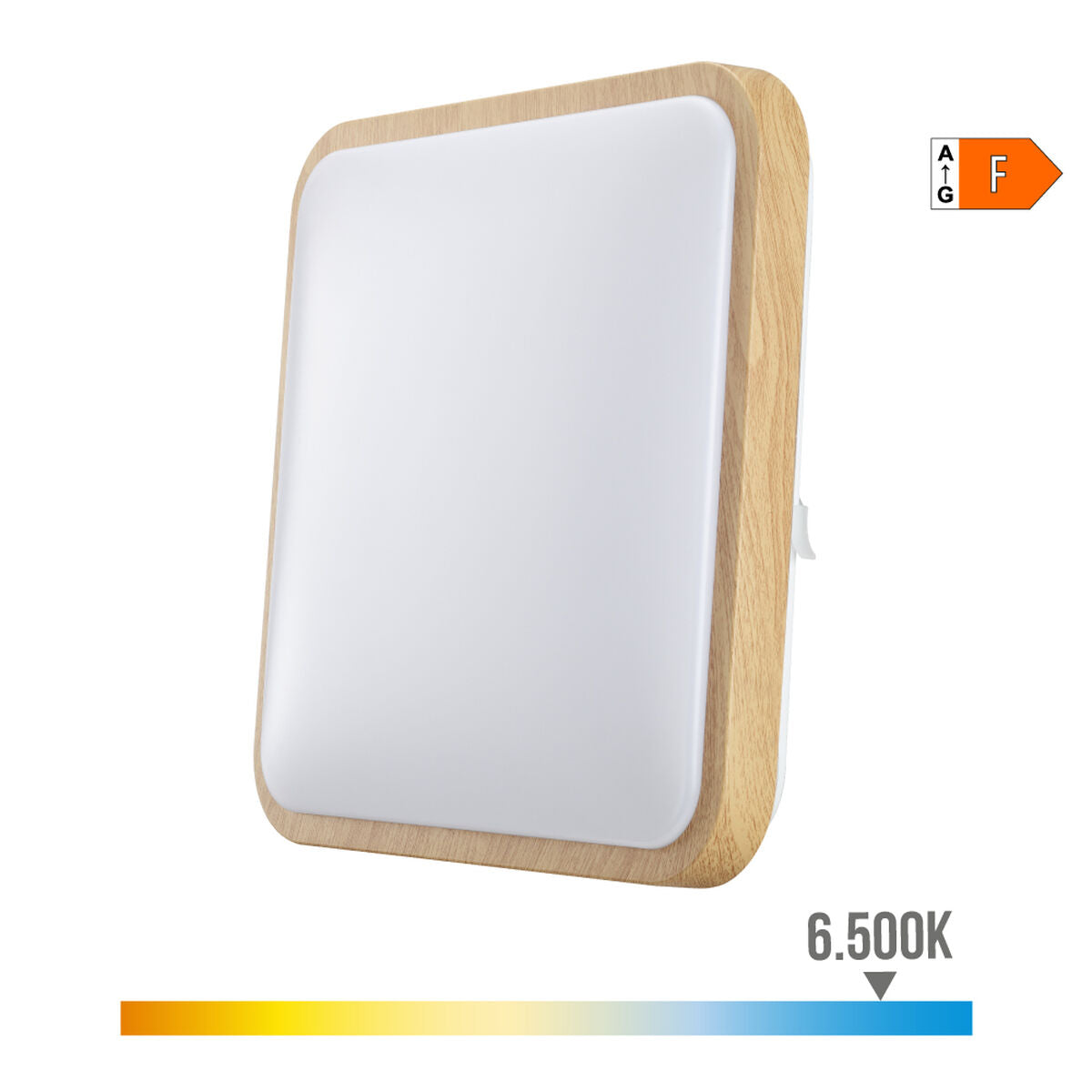 LED Flush-fitting Ceiling Light Wall Light EDM 32542 F 18 W 1820 Lm Squared Surface (6400 K)-3