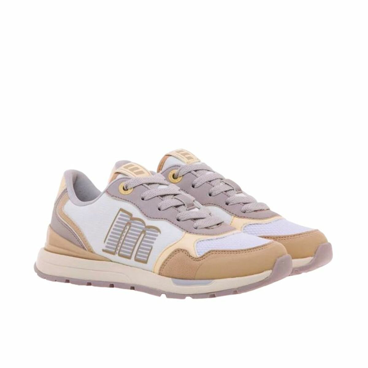 Casual Trainers Mustang Compact White Light brown-4