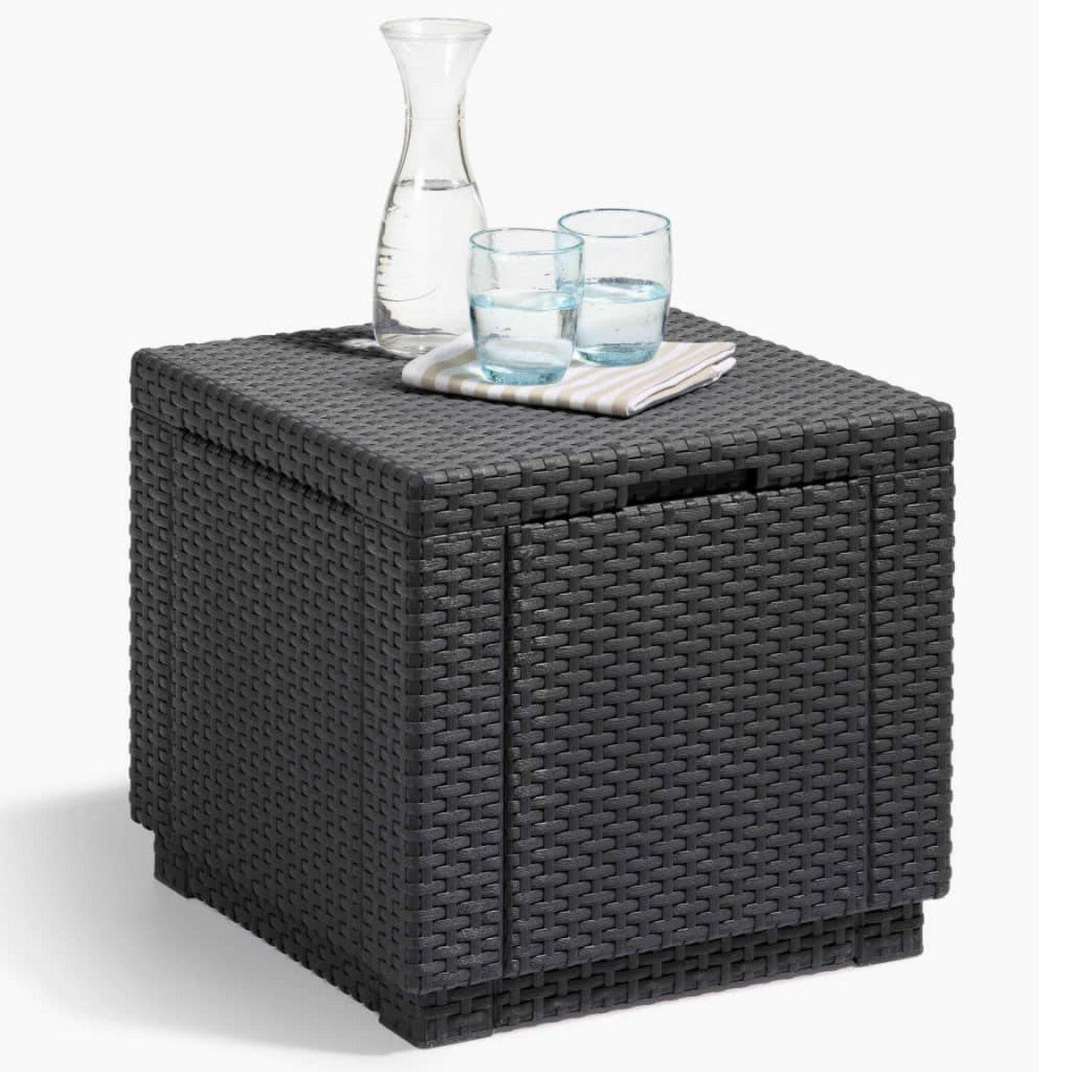Side table Allibert by KETER Black polypropylene (42 x 42 x 39 cm)-8