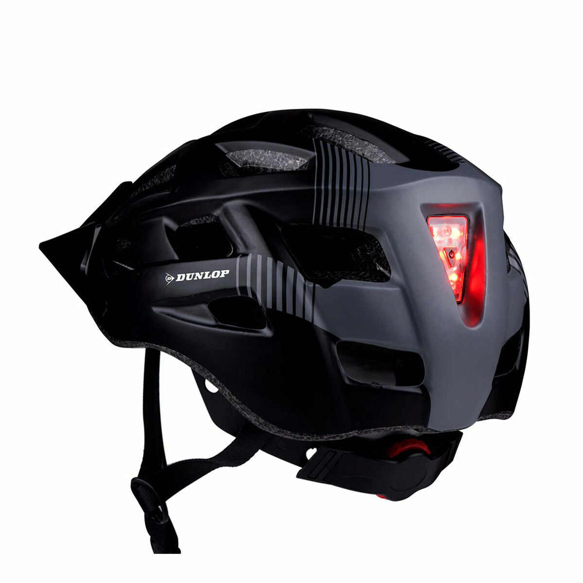Adult's Cycling Helmet Dunlop M Black LED Light-8