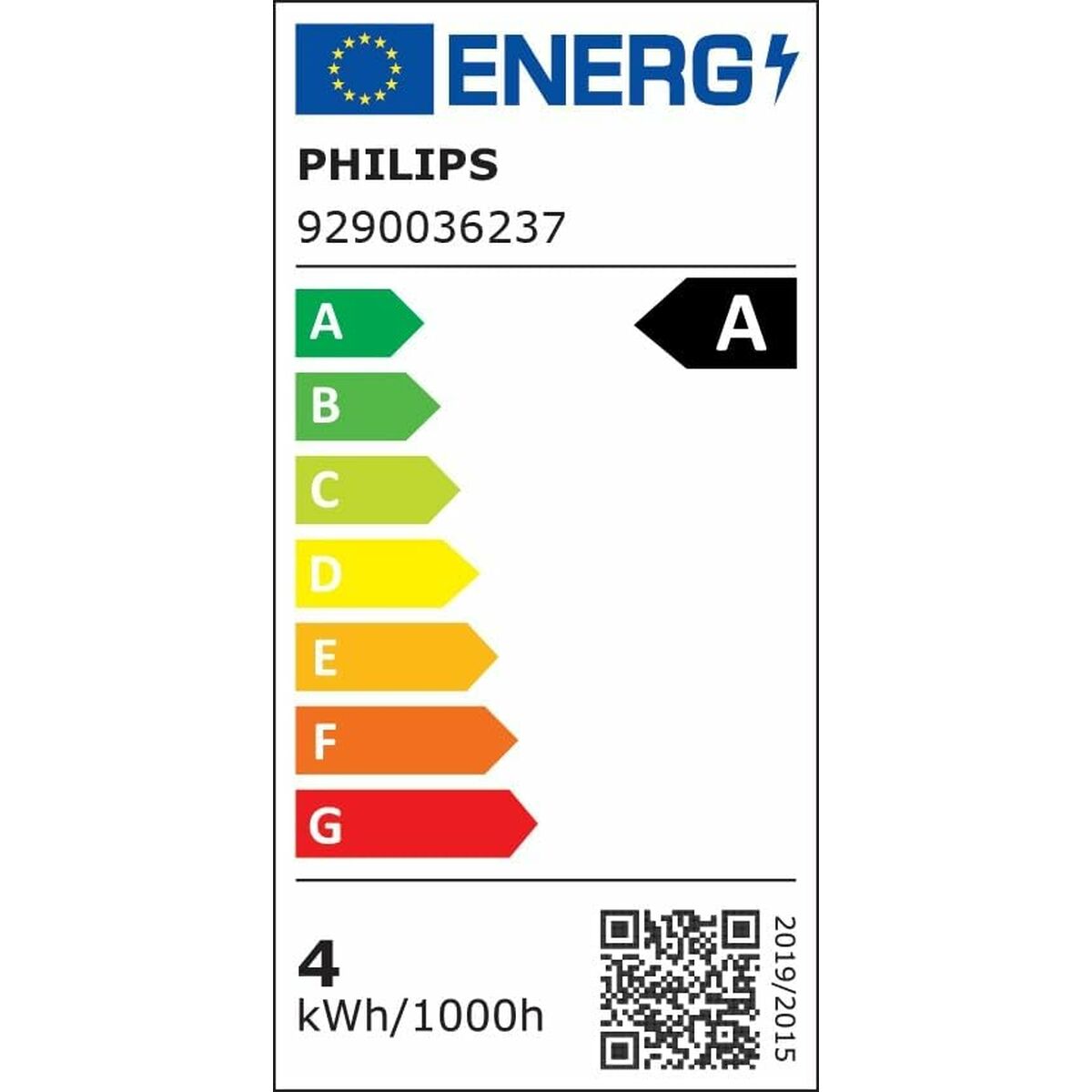 LED lamp Philips Classic A 4 W 60 W E27 840 lm (2700 K)-1