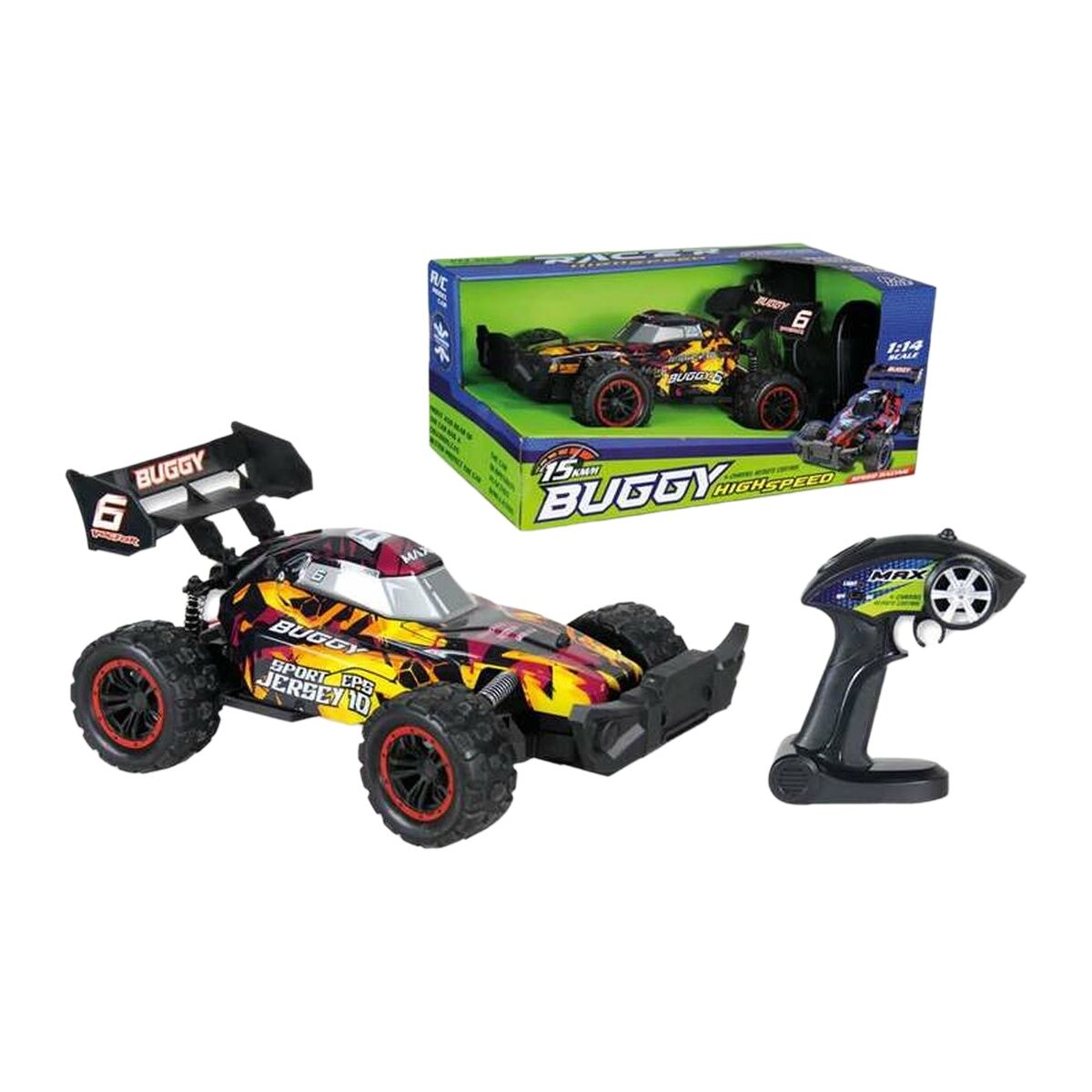 Remote-Controlled Car Buggy 1:14 31 x 19 x 13 cm-0