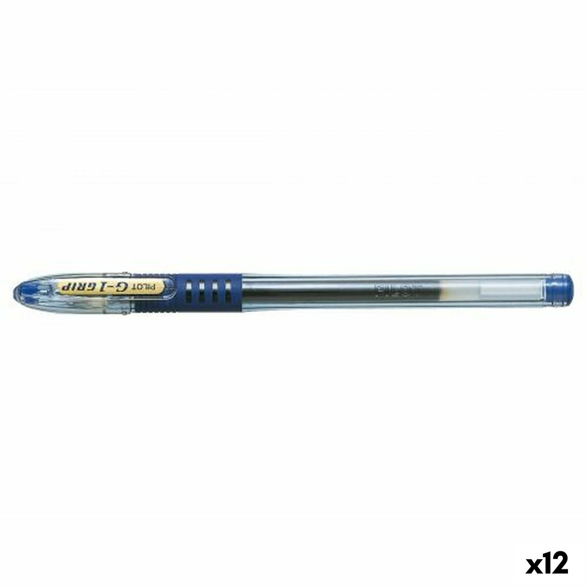 Gel pen Pilot G1 Grip Blue 0,32 mm (12 Units)-0