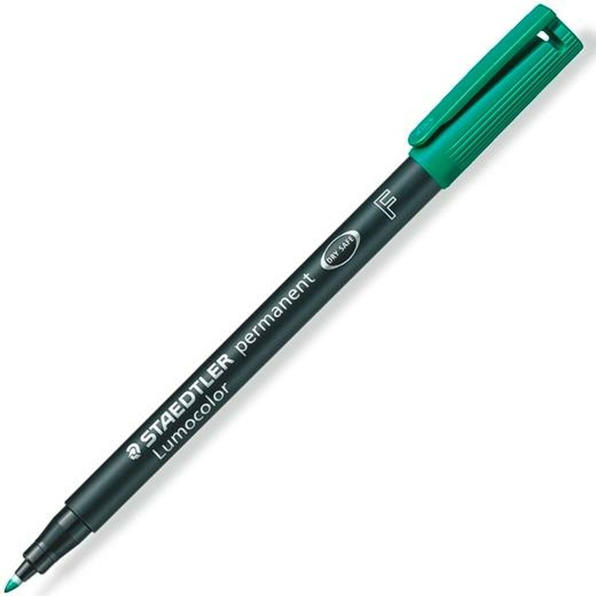 Permanent marker Staedtler Lumocolor 318 F Green (10 Units)-1