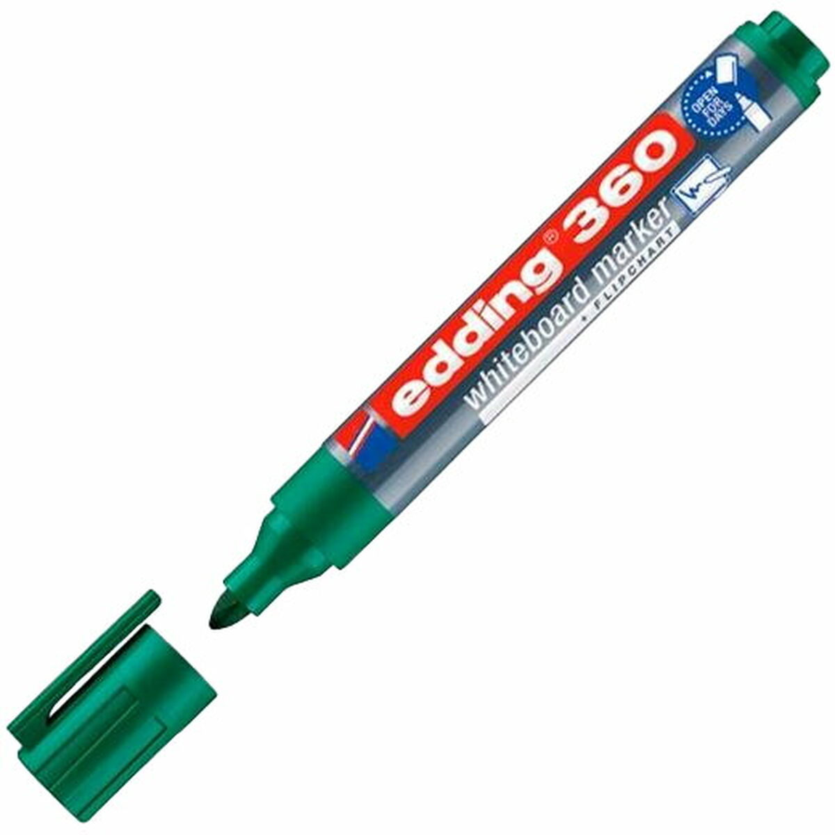 Whiteboard marker Edding 360 Rechargeable Green (10 Units)-3