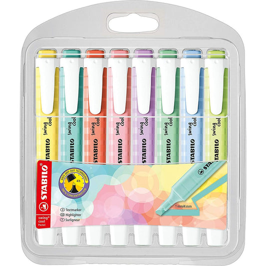 Fluorescent Marker Set Stabilo Swing Cool Pastel Multicolour (5 Units)-1