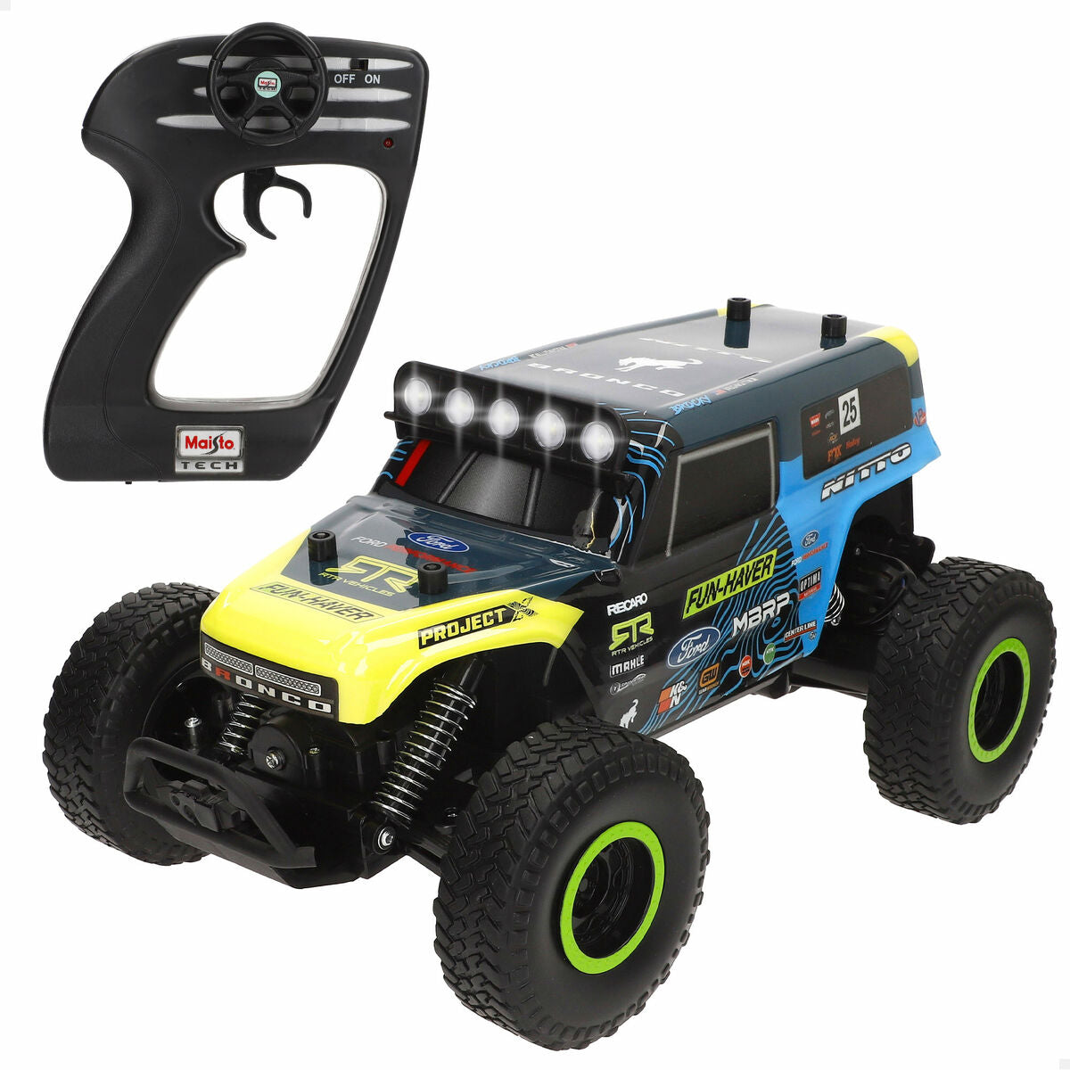 Remote-Controlled Car Maisto BROCKY 35 x 16 x 20 cm (2 Units)-6