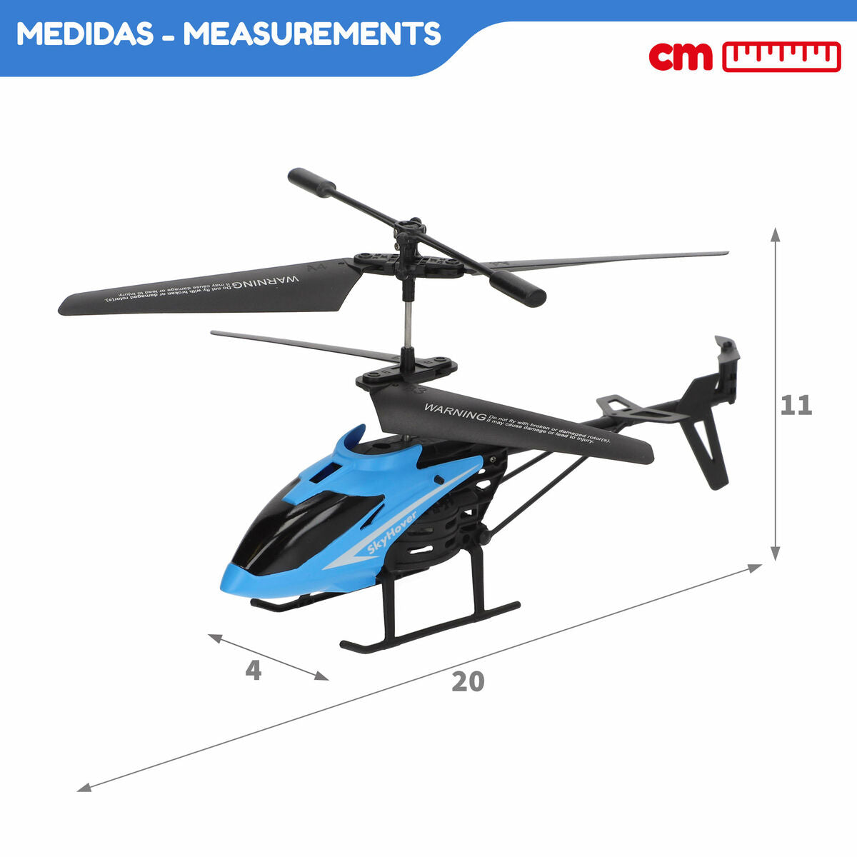 Radio control Helicopter Colorbaby (4 Units)-3
