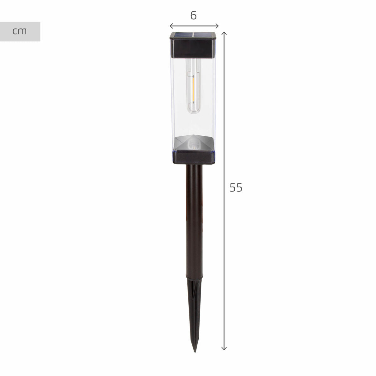 Solar lamp Aktive 6 x 55 x 6 cm (4 Units)-3