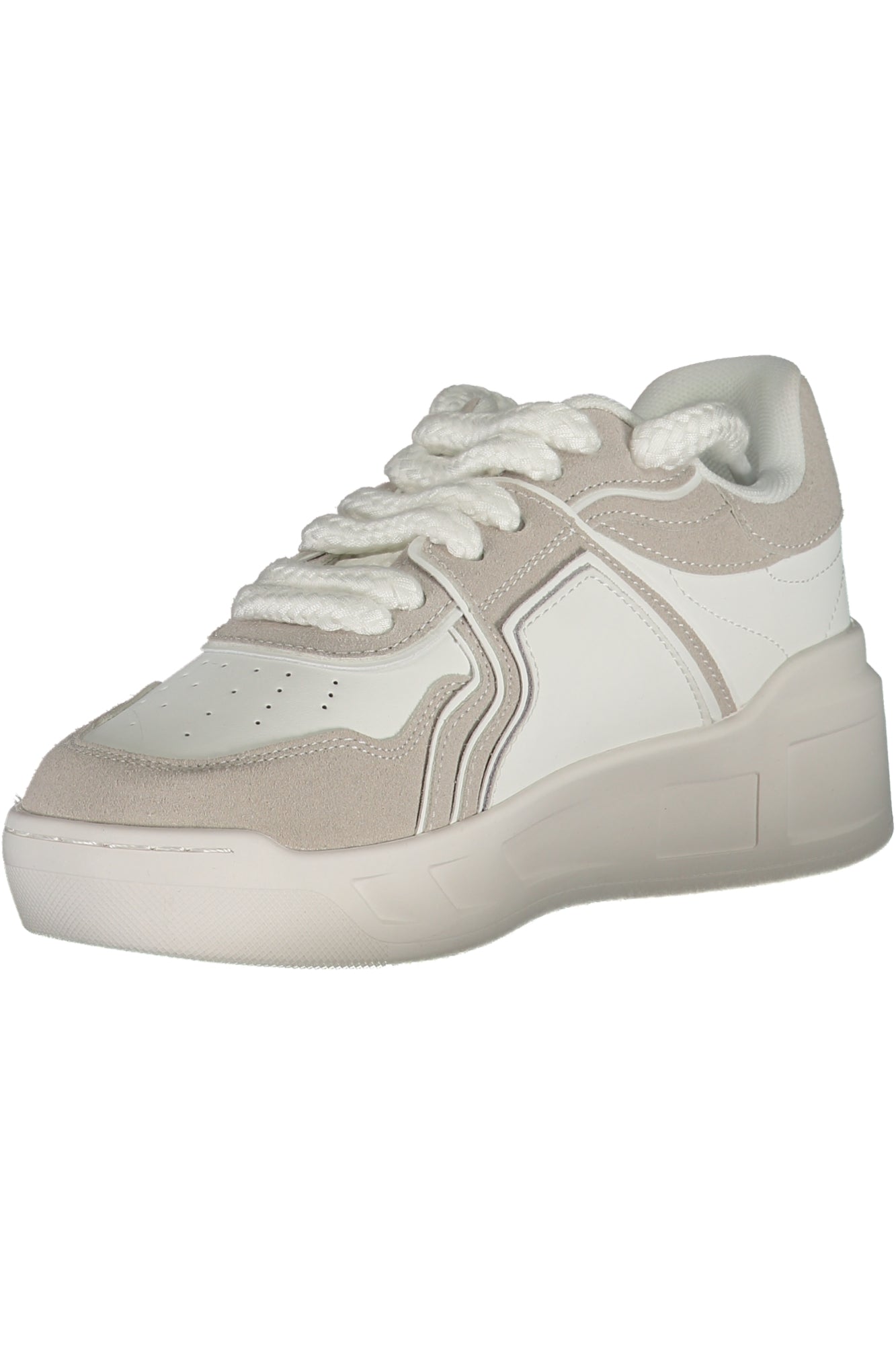 GAELLE PARIS WHITE WOMEN'S SPORTS SHOES-2