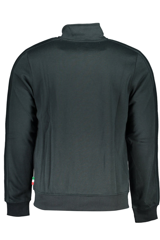 GIAN MARCO VENTURI MEN'S GREEN ZIP SWEATSHIRT-1
