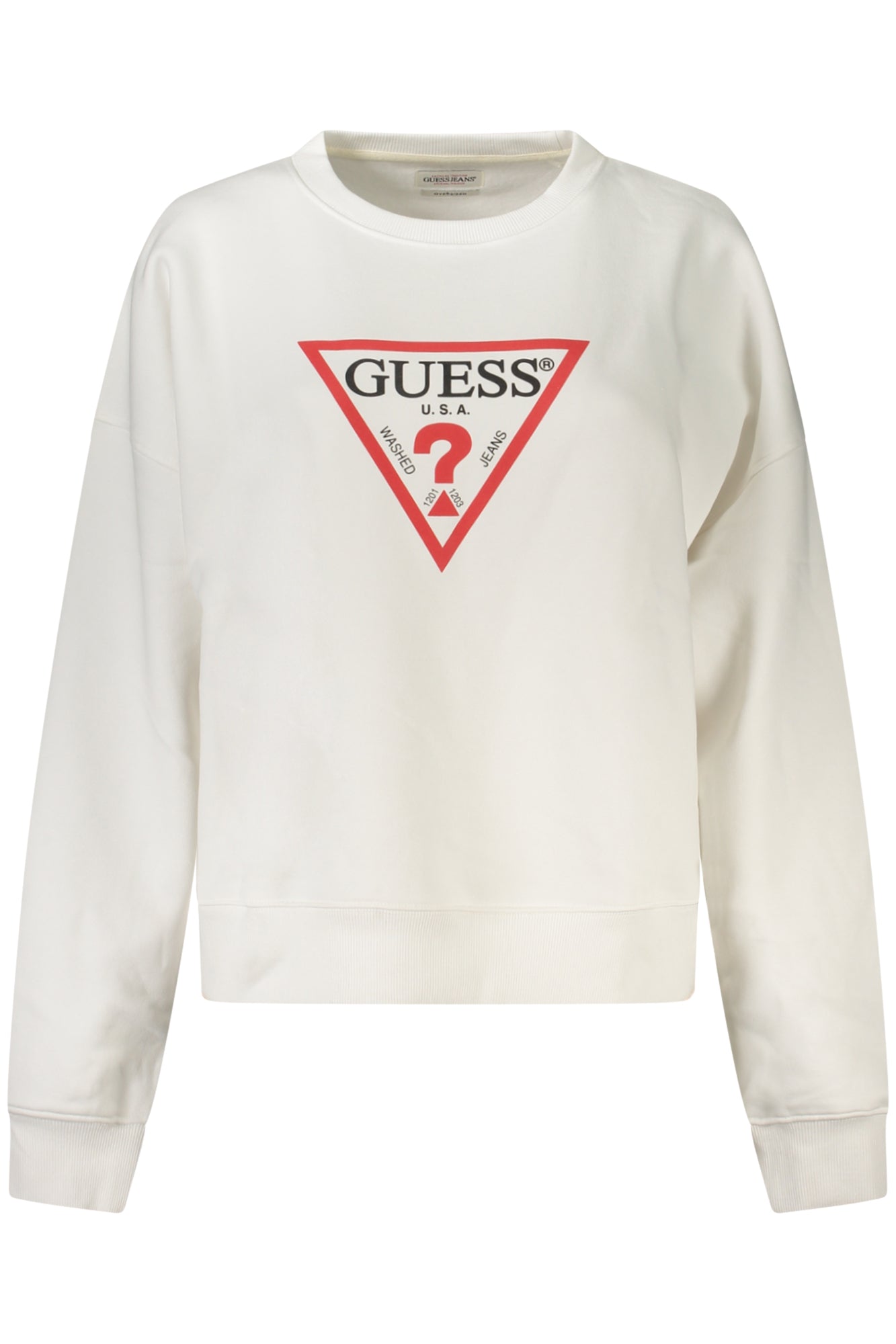 GUESS JEANS SWEATSHIRT WITHOUT ZIP WOMEN WHITE-0
