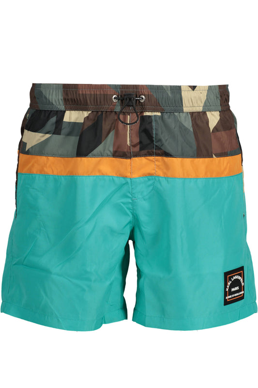 KARL LAGERFELD BEACHWEAR SWIMSUIT PARTS UNDER MAN GREEN-0