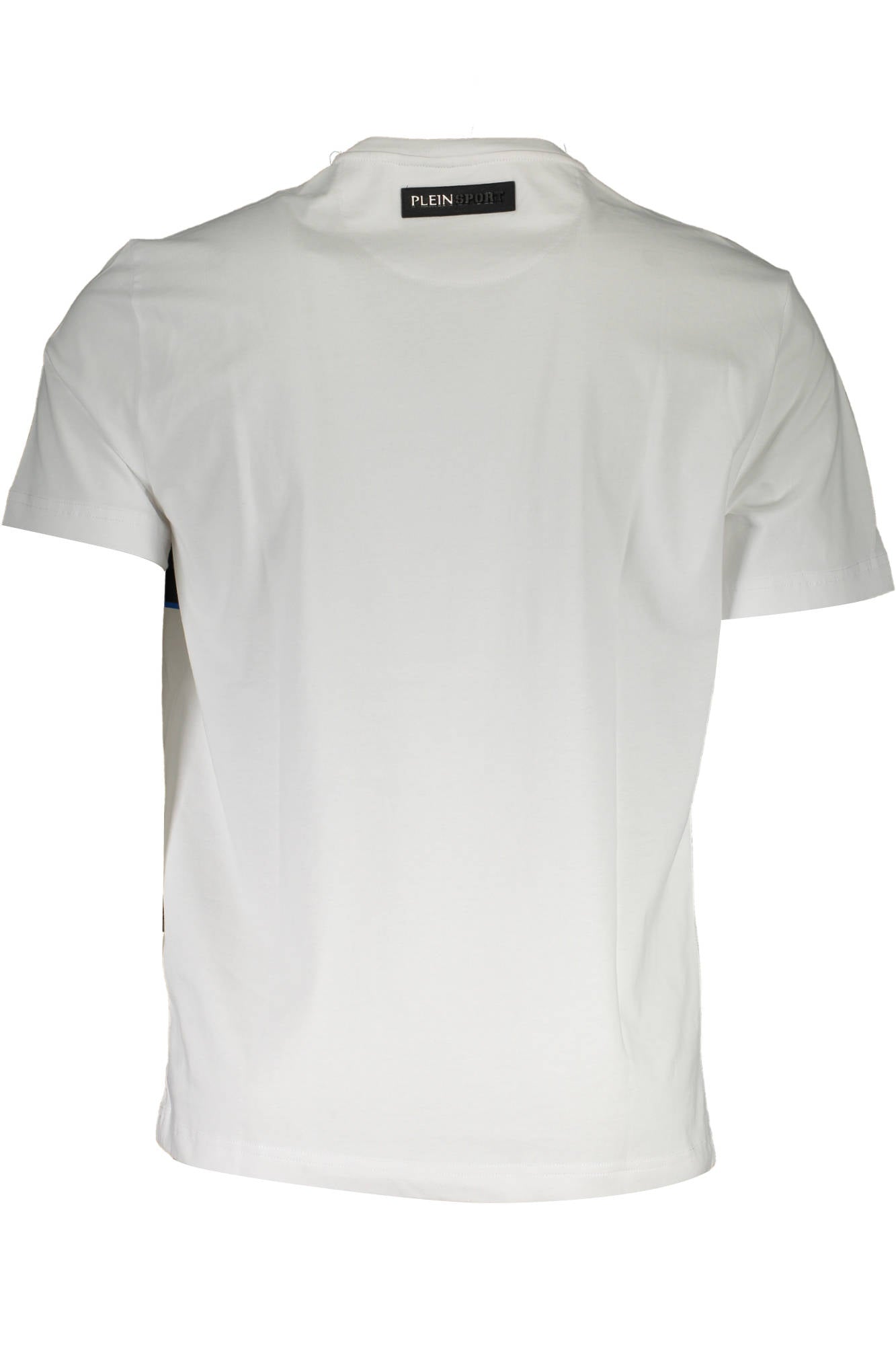 PLEIN SPORT WHITE MEN'S SHORT SLEEVE T-SHIRT-1