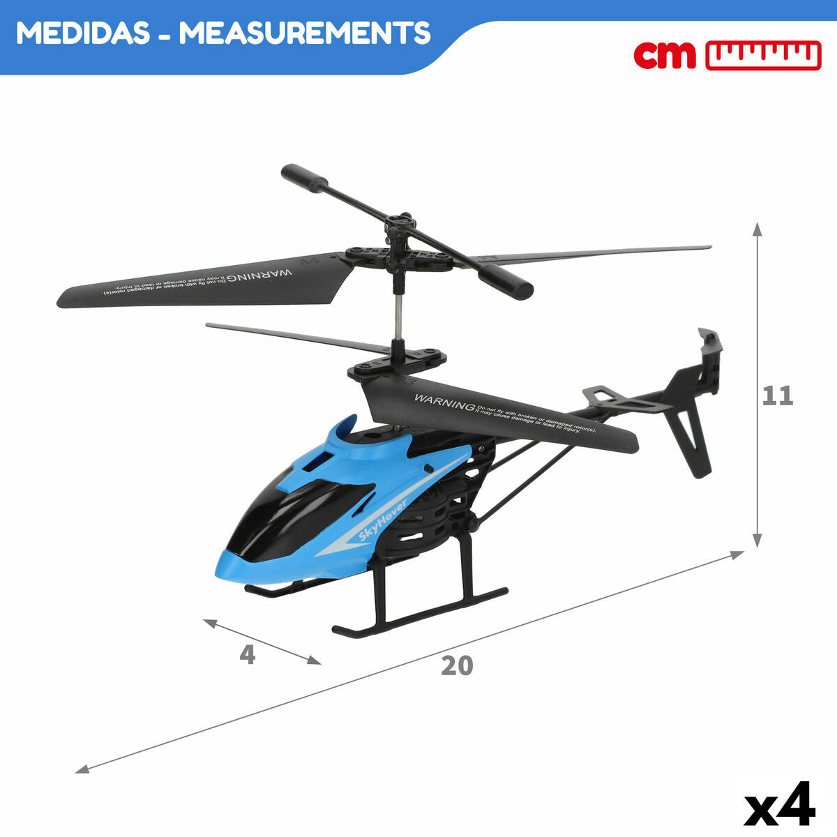 Radio control Helicopter Colorbaby (4 Units)-10