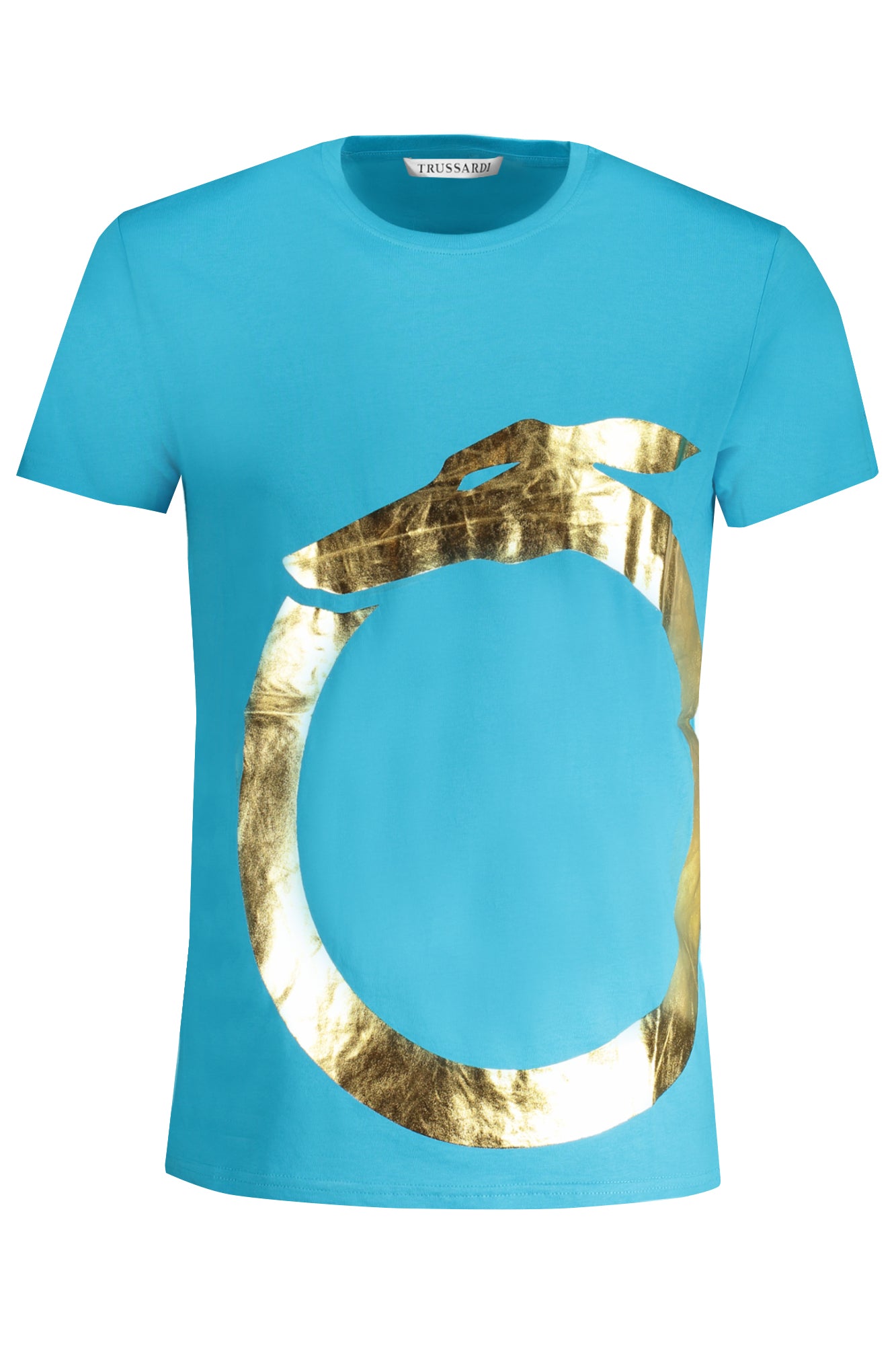 TRUSSARDI MEN'S SHORT SLEEVE T-SHIRT BLUE-0