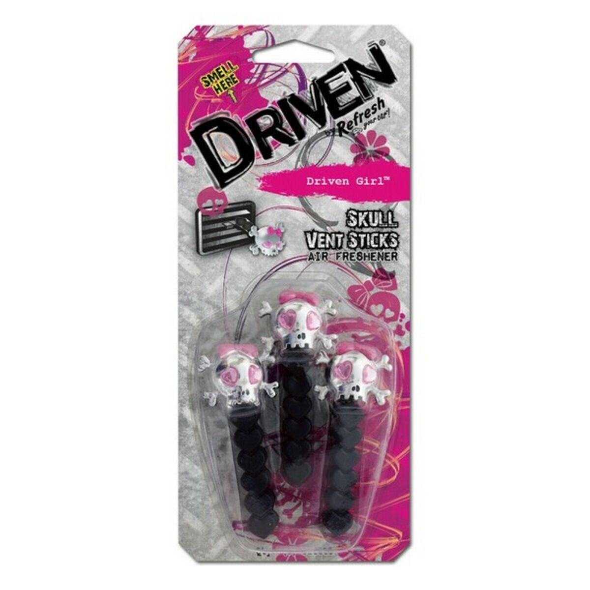 Car Air Freshener California Scents Driven Sticks Skull-0