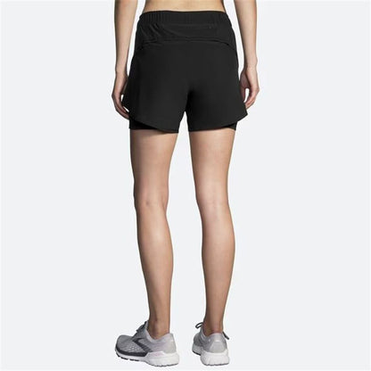 Sports Shorts for Women Brooks Chaser 5" 2-in-1 Black-7