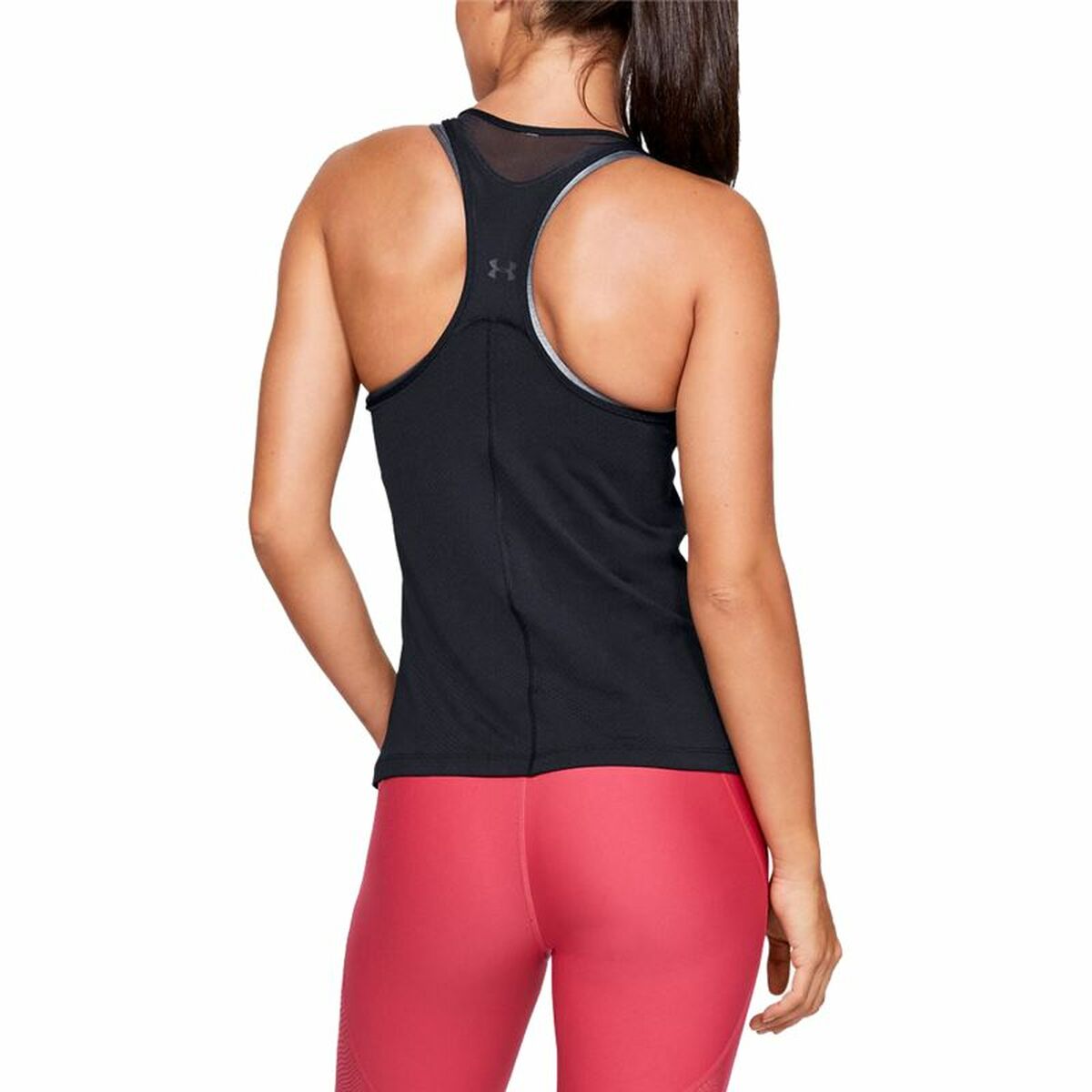 Tank Top Women Under Armour Racer Tank Black-4