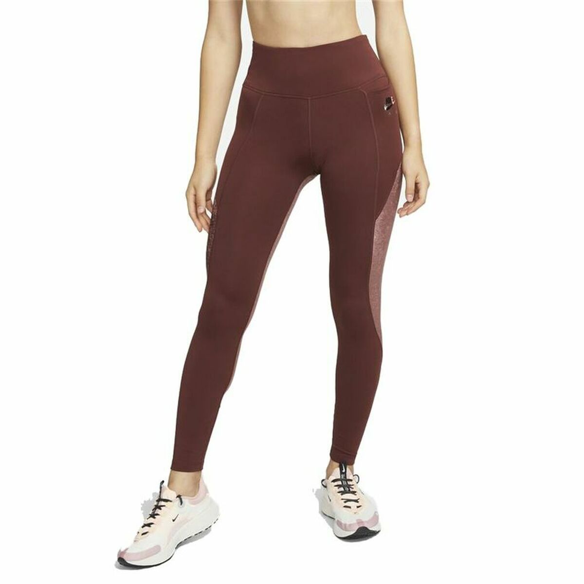 Sport leggings for Women Nike Air Dri-FIT Fast Brown-0