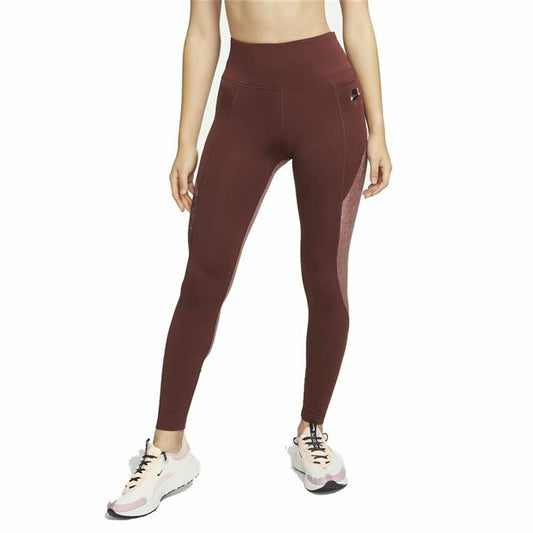 Sport leggings for Women Nike Air Dri-FIT Fast Brown-0