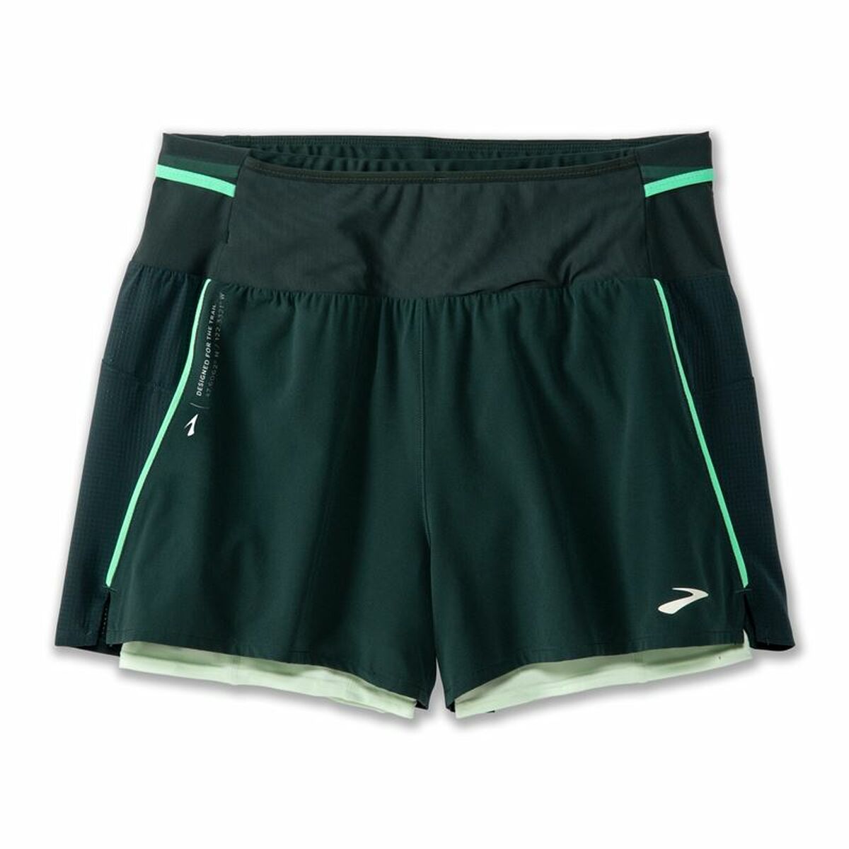 Sports Shorts for Women Brooks High Point 3" 2-in-1 2.0 Green-0