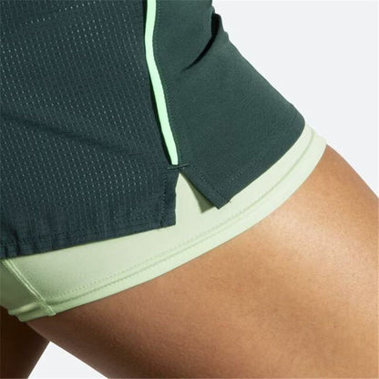 Sports Shorts for Women Brooks High Point 3" 2-in-1 2.0 Green-5