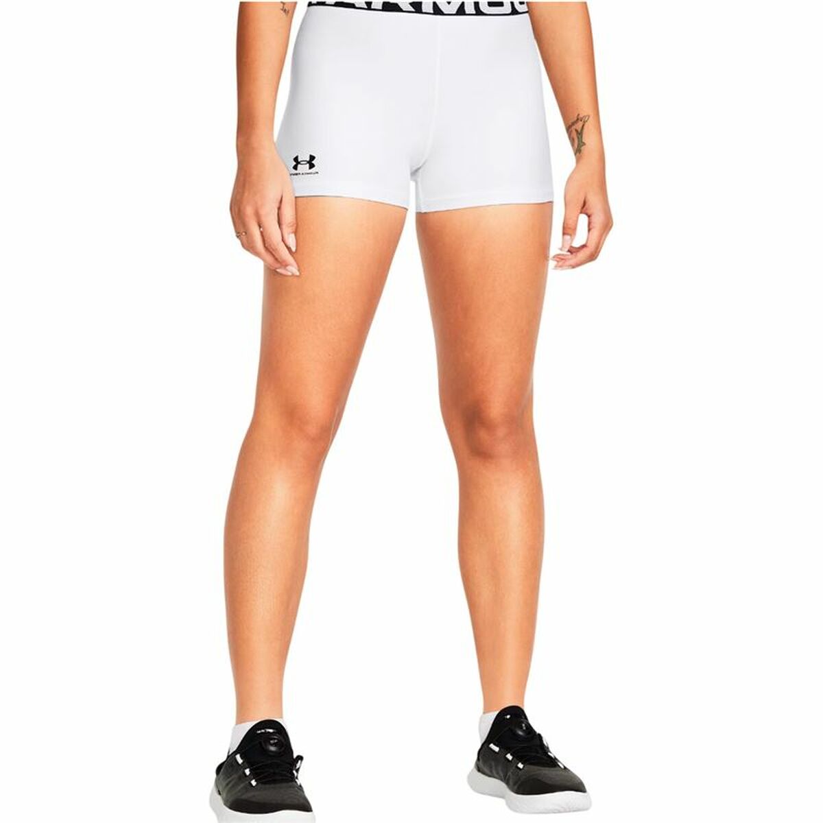 Sport leggings for Women Under Armour Hg Shorty White-4