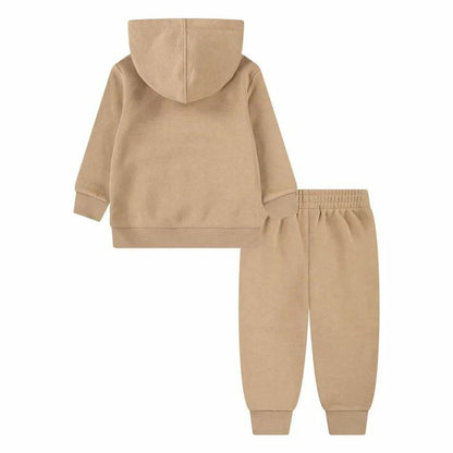 Sports Outfit for Baby Jordan Brooklyn Fleece Po Set Brown 2 Pieces-2