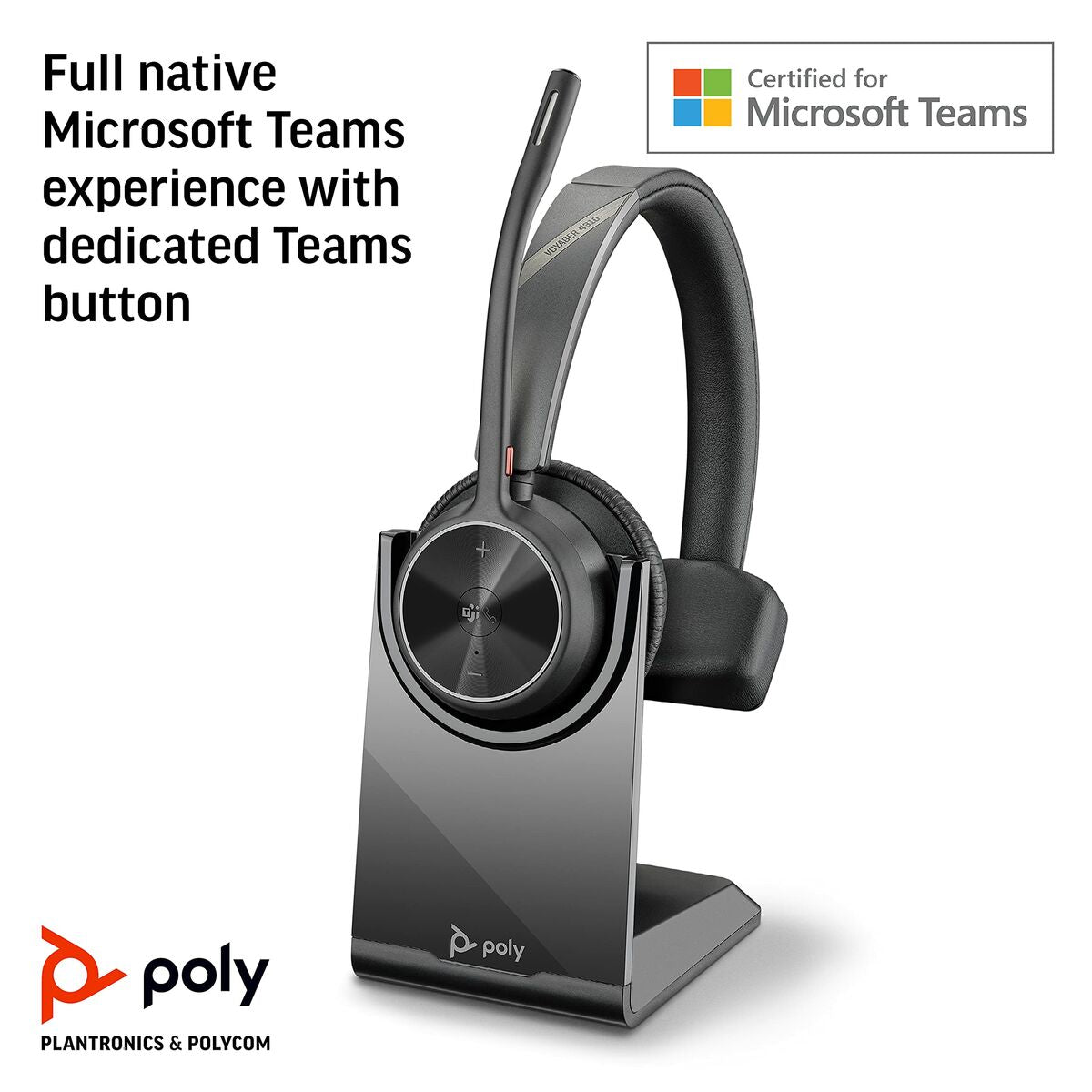 Headphones Poly 77Y97AA Black-3