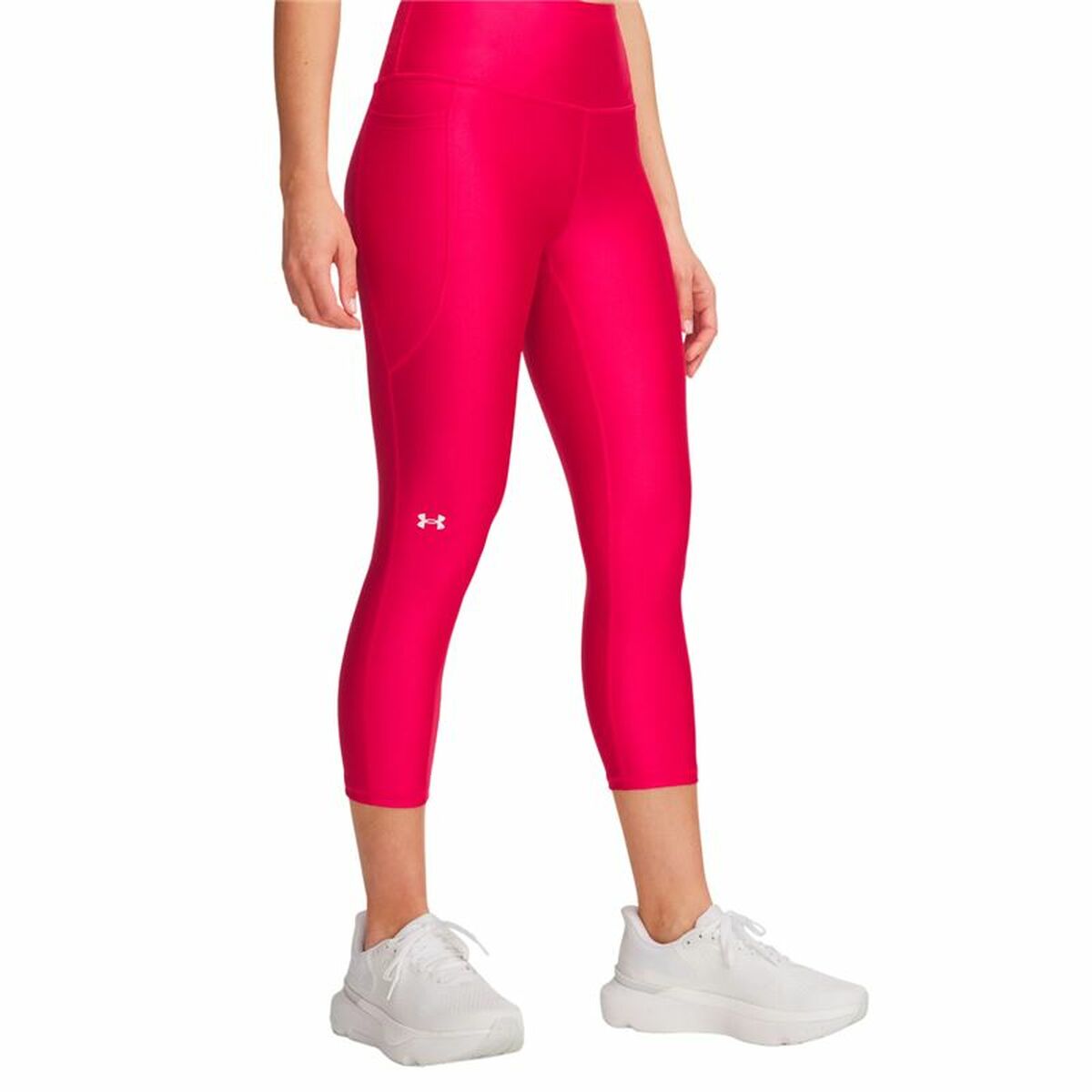Sport leggings for Women Under Armour Tech Hi Capri Pink-0