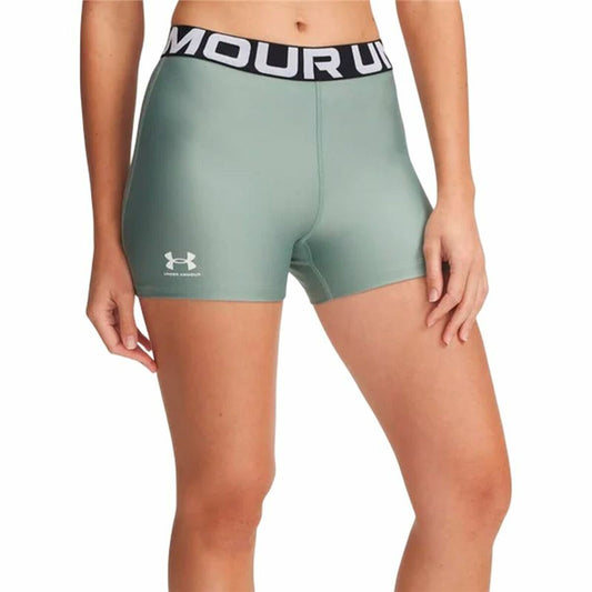 Sport leggings for Women Under Armour Hg Shorty Blue Green-0
