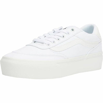Sports Trainers for Women Vans Brooklyn Ls Platform Cnvs White-2