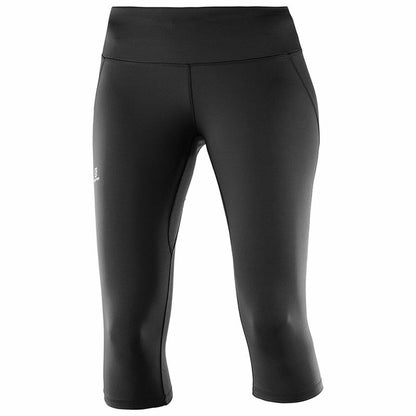 Sport leggings for Women Salomon Agile Mid Tight Black-0