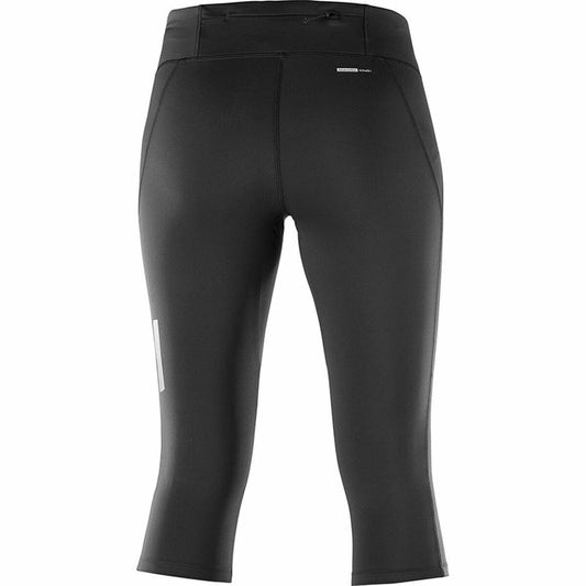 Sport leggings for Women Salomon Agile Mid Tight Black-1