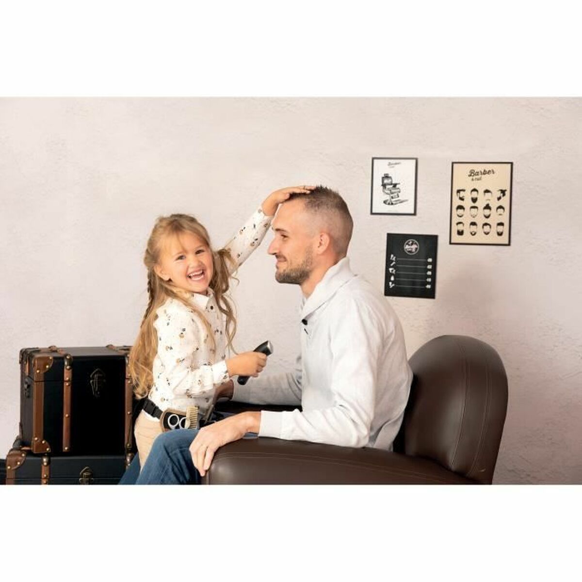 Children's Make-up Set Smoby BARBER & CUT BELT Black-4