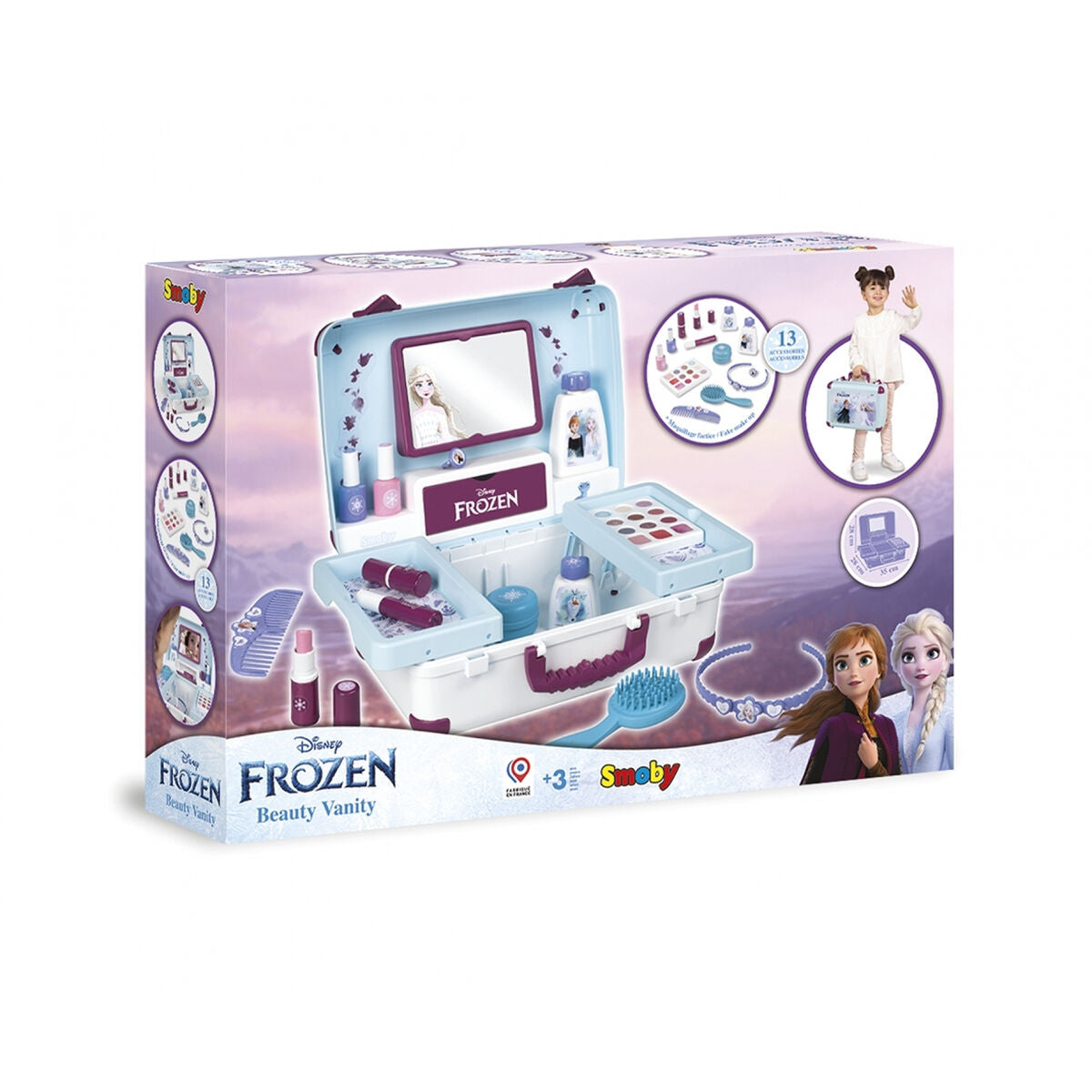 Children's Make-up Set Smoby FROZEN BEAUTY SUITCASE Multicolour-1