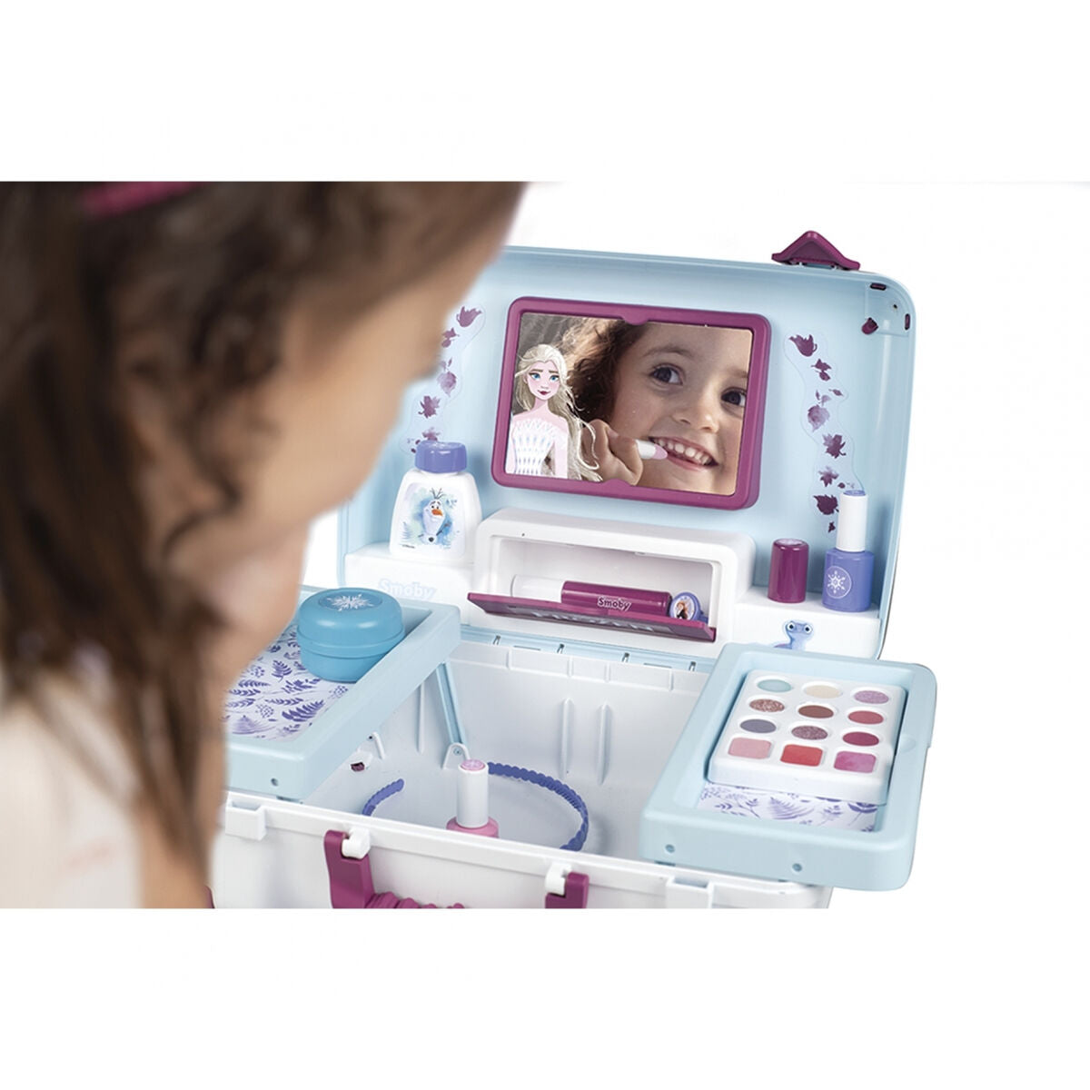 Children's Make-up Set Smoby FROZEN BEAUTY SUITCASE Multicolour-4