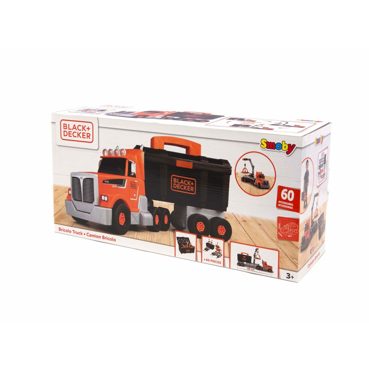 Lorry Smoby BLACK + DECKER Yellow-2