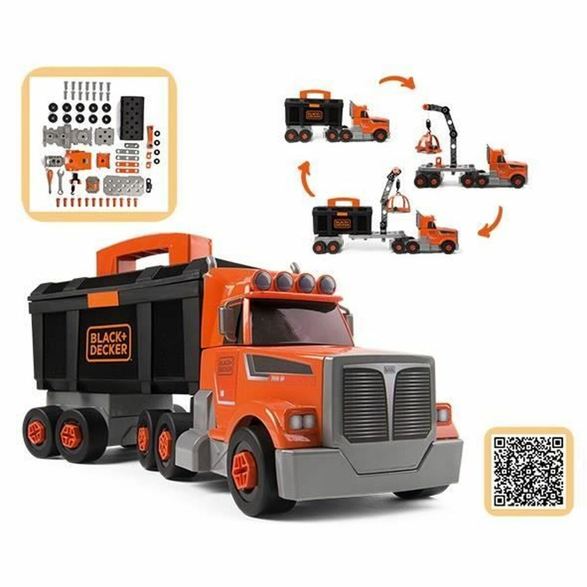 Lorry Smoby BLACK + DECKER Yellow-0