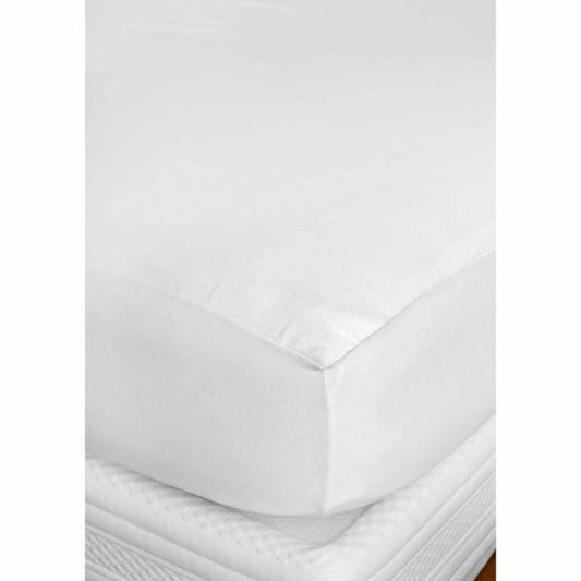 Mattress protector Toison D'or 140 x 190 cm White Double-1
