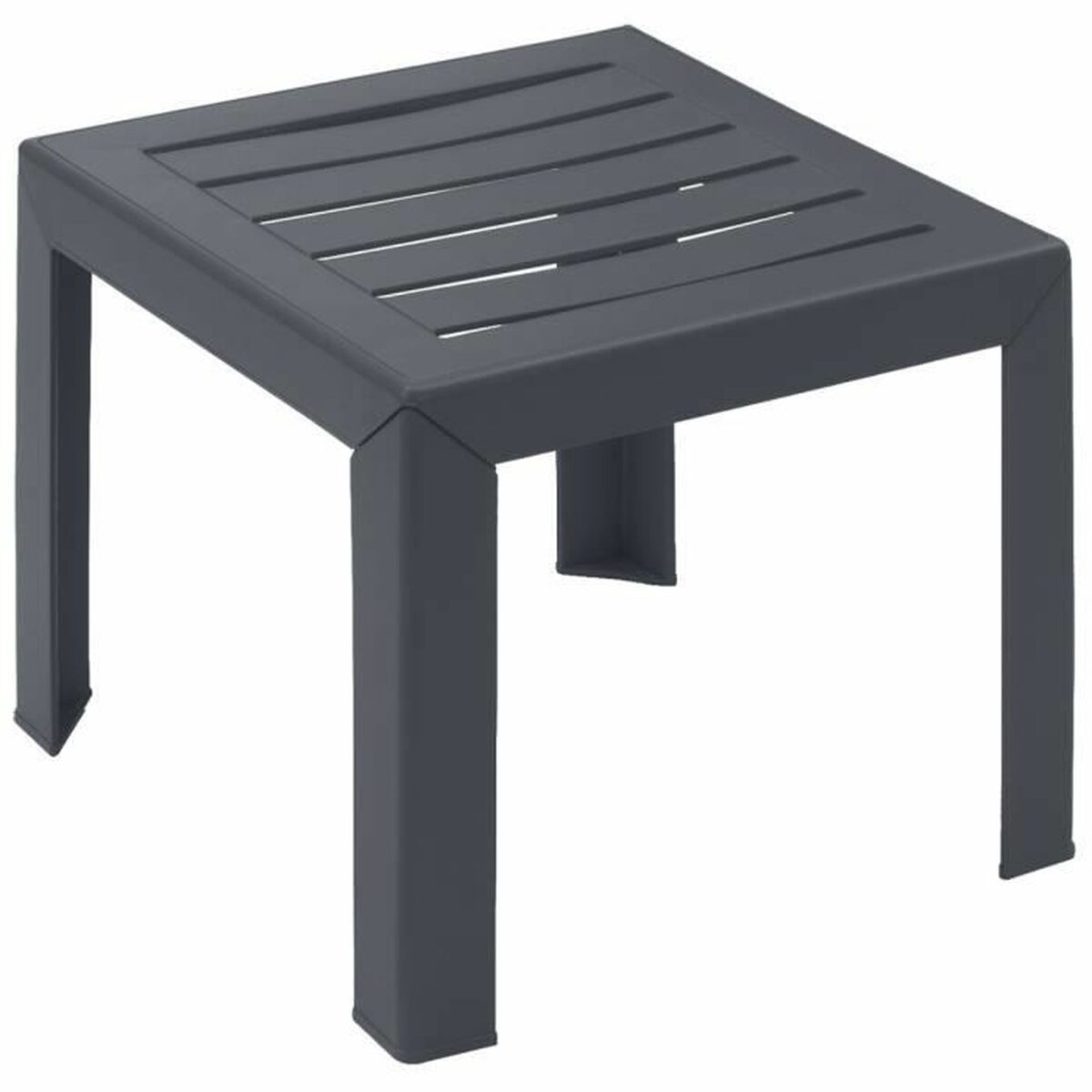 Side table Grosfillex Anthracite Resin Plastic 40 x 40 x 35 cm-0